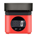 Balance de cuisine rouge en bambou 1800 w 2 l pour camping