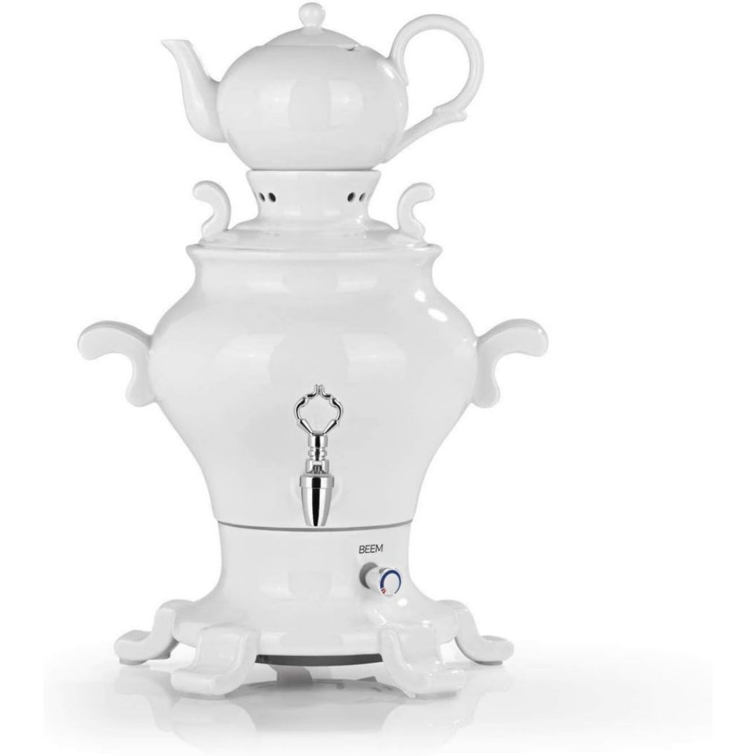 Machine a the en acier inoxydable pour cuisine blanc