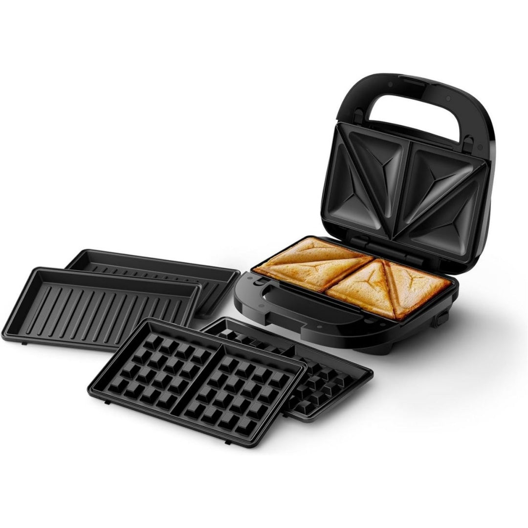 Appareil a sandwich et presse a panini en plastique alimentaire 3 l 1500 w blanc