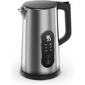 Bouilloire electrique en verre trempe pour bureau gris