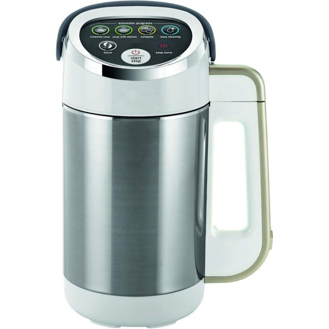 Blender chauffant et machine a soupe en ceramique blanc pour usage