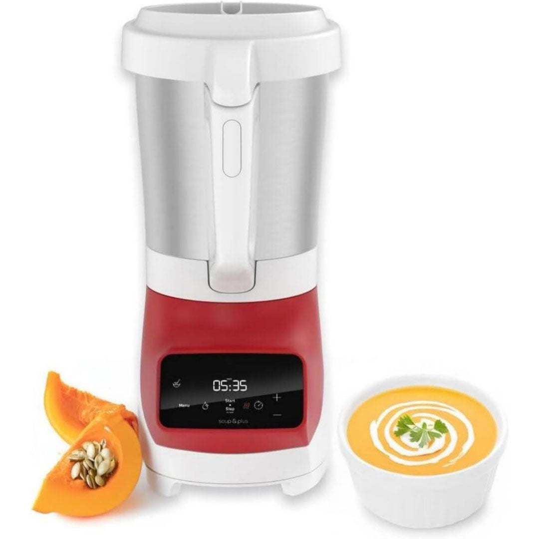 Blender chauffant et machine a soupe 1.5 l en plastique alimentaire 1200 w blanc pour tous les usages