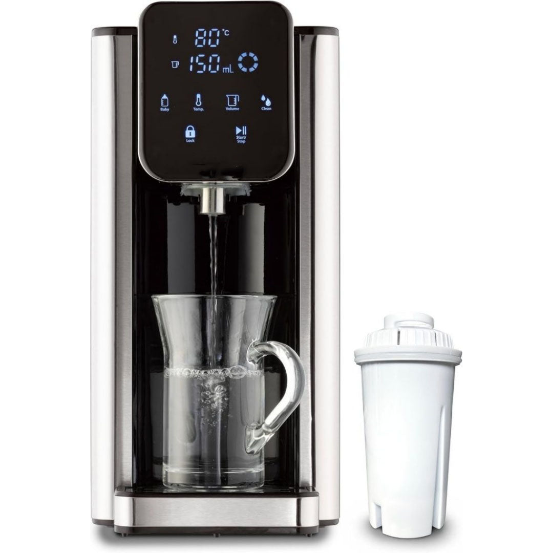 Distributeur d'eau chaude 0.8 l en plastique alimentaire 1500 w bleu